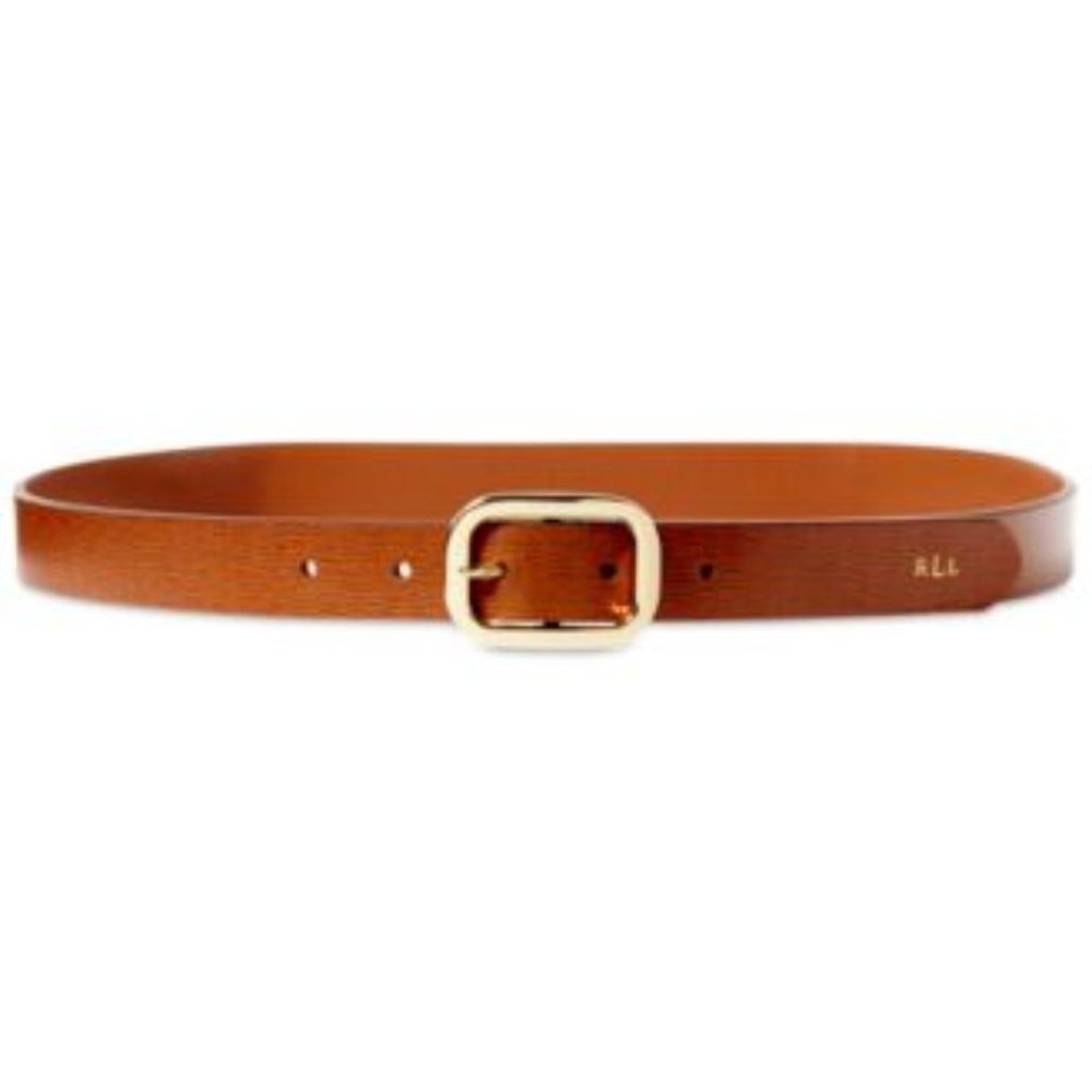Lauren Ralph Lauren Saffiano Leather Dress Belt